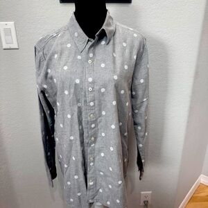 Southern Tide Gray Polka Dot cute women’s Shirt
